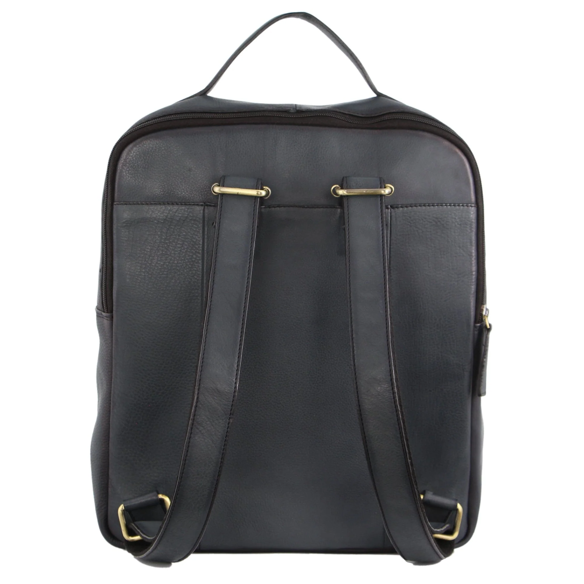 Pierre Cardin Rustic Leather Business Backpack/Computer Bag 30x36cm Black - Image 5