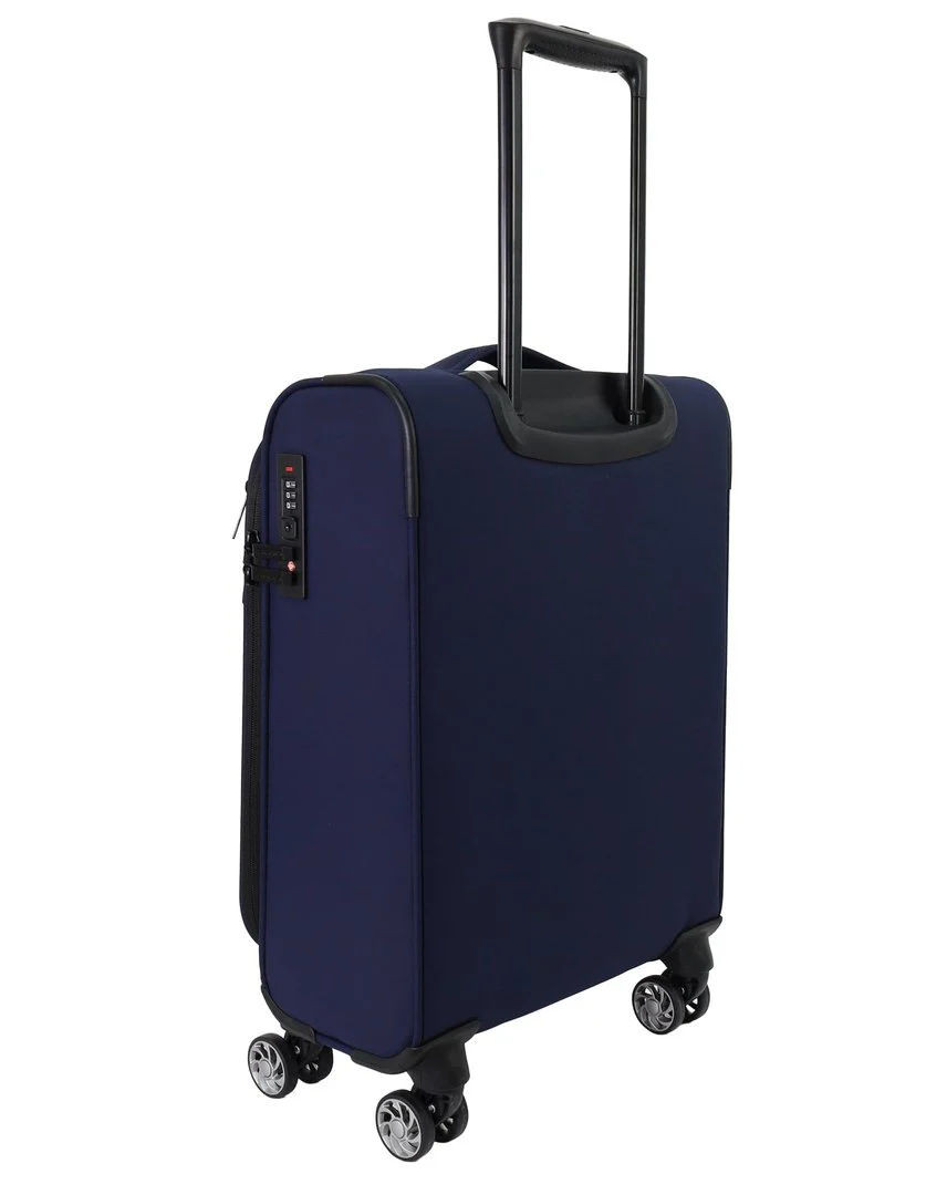 Pierre Cardin Soft Suitcase Set 3-Piece (Navy) - Image 4