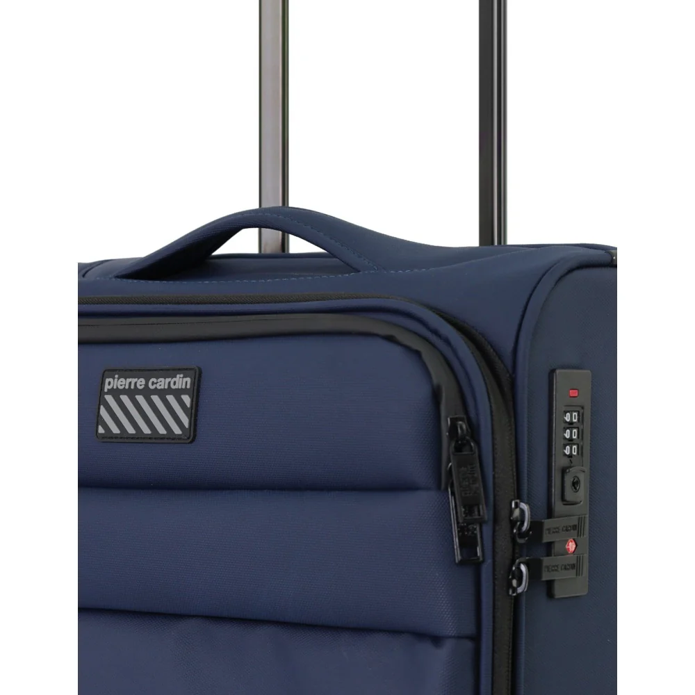 Pierre Cardin Soft Water-Repellent Cabin Carry-On (Navy) - Image 6