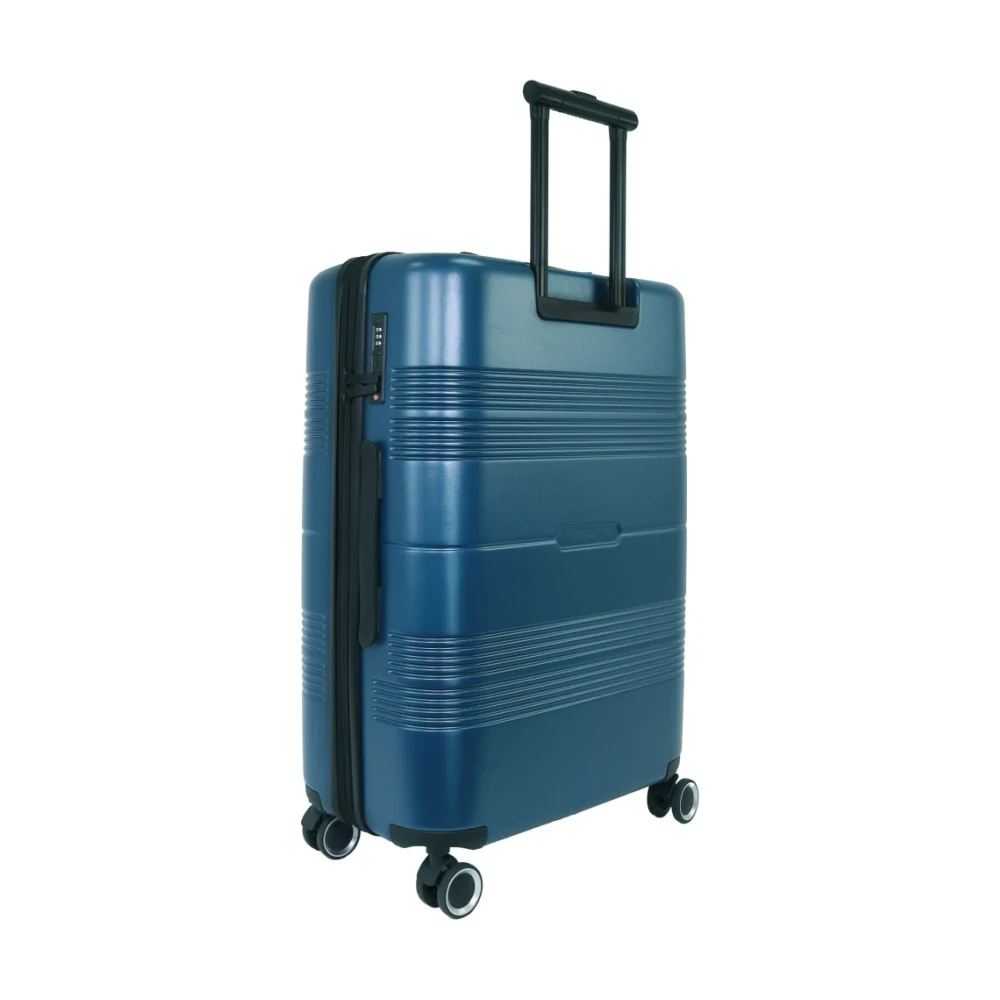 Pierre Cardin Travel Hard Shell Case CABIN/MED/LRG Travel Luggage Set (Teal) [3-Pieces] - Image 9