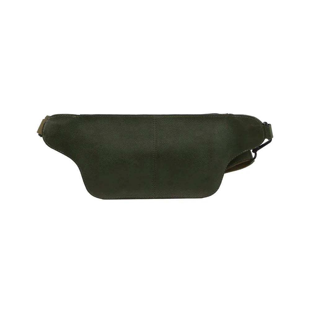 Pierre Cardin Unisex Leather Rustic Waist/Bum Belt Bag 33x16cm Grape Leaf - Image 3