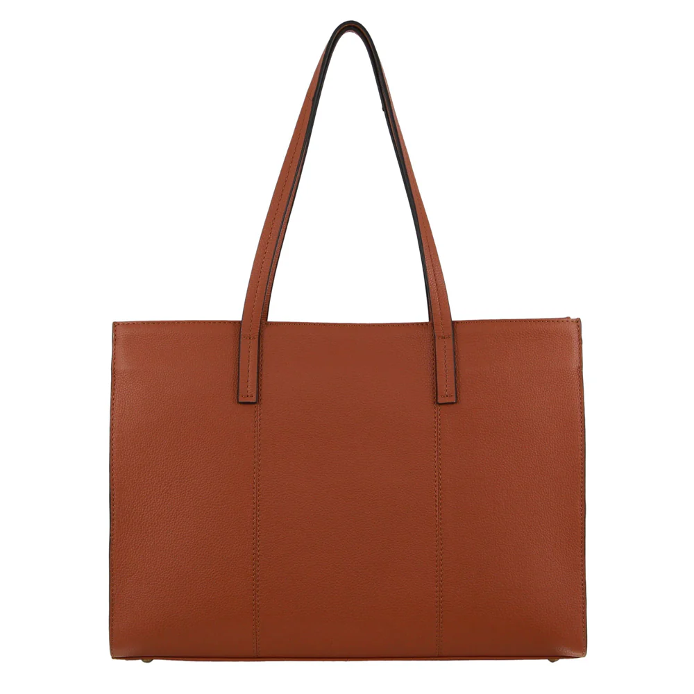 Pierre Cardin Women's Casual Leather Shoulder Tote Bag 39.5x27.5cm Cognac - Image 3