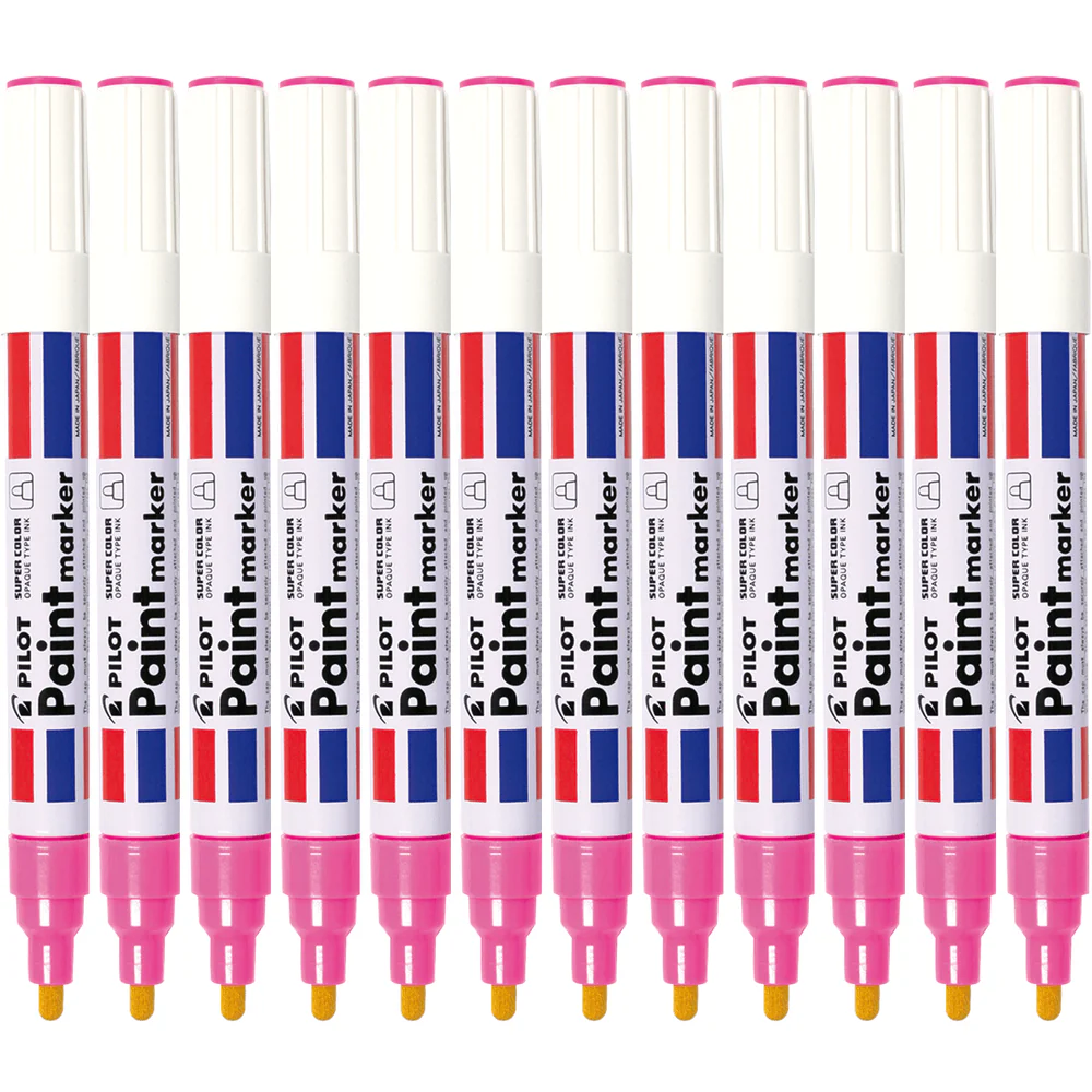 Pilot Box 12 Super Colour Paint Marker SC-PM 4.5mm (Pink)