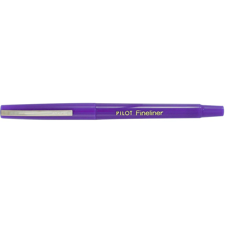 Pilot Original Fineliner Pen Marker 0.4mm Purple Box 12 - Image 2