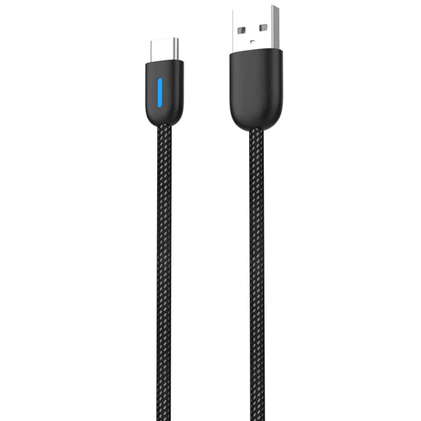 Pioneer USB-C Braided Cable 1m - USB-A to USB-C Charging Data Cable - Image 2