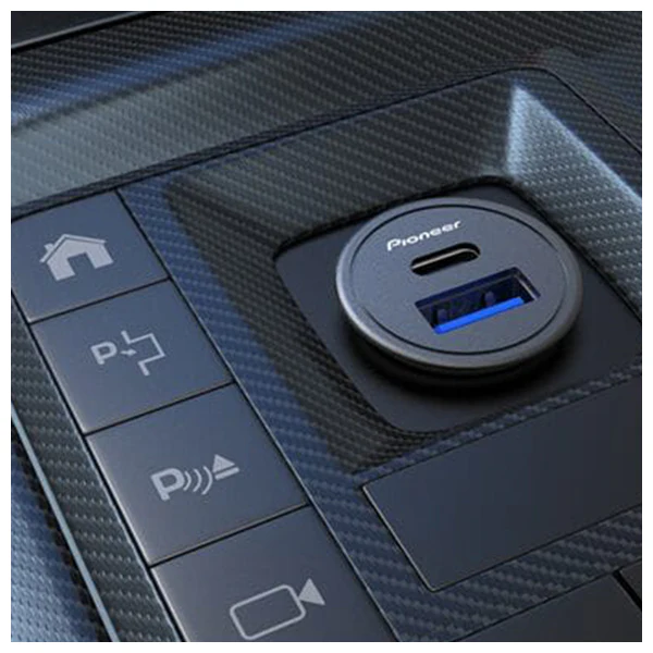 Pioneer USB Car Charger 12V/24V 18W/20W - Fast Charging Car Adapter - Image 2