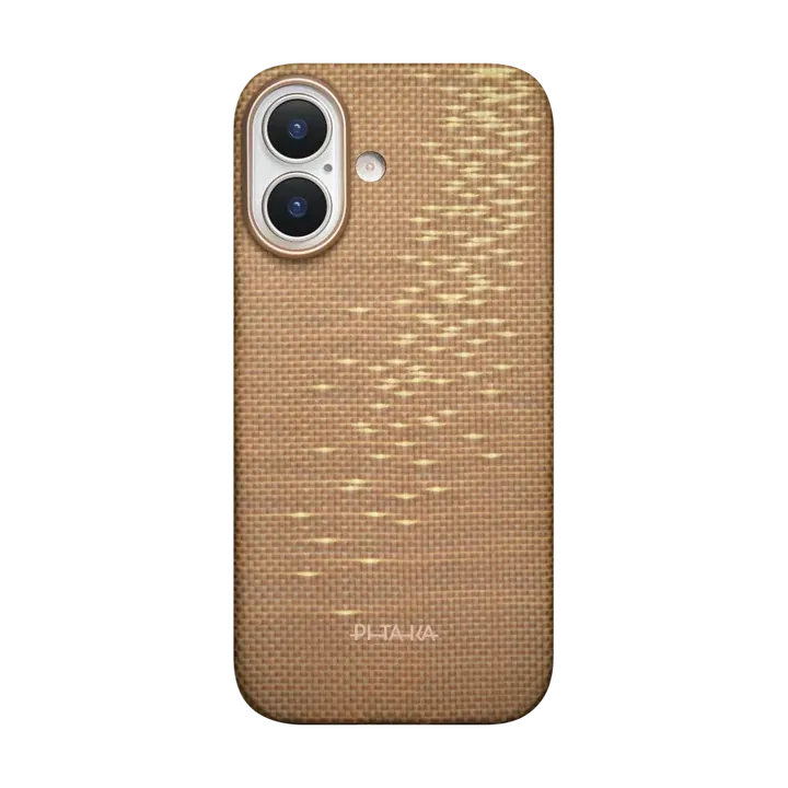 PITAKA Aramid Fibre Ultra-Slim Case  for iPhone 17 Golden Glint - Image 2