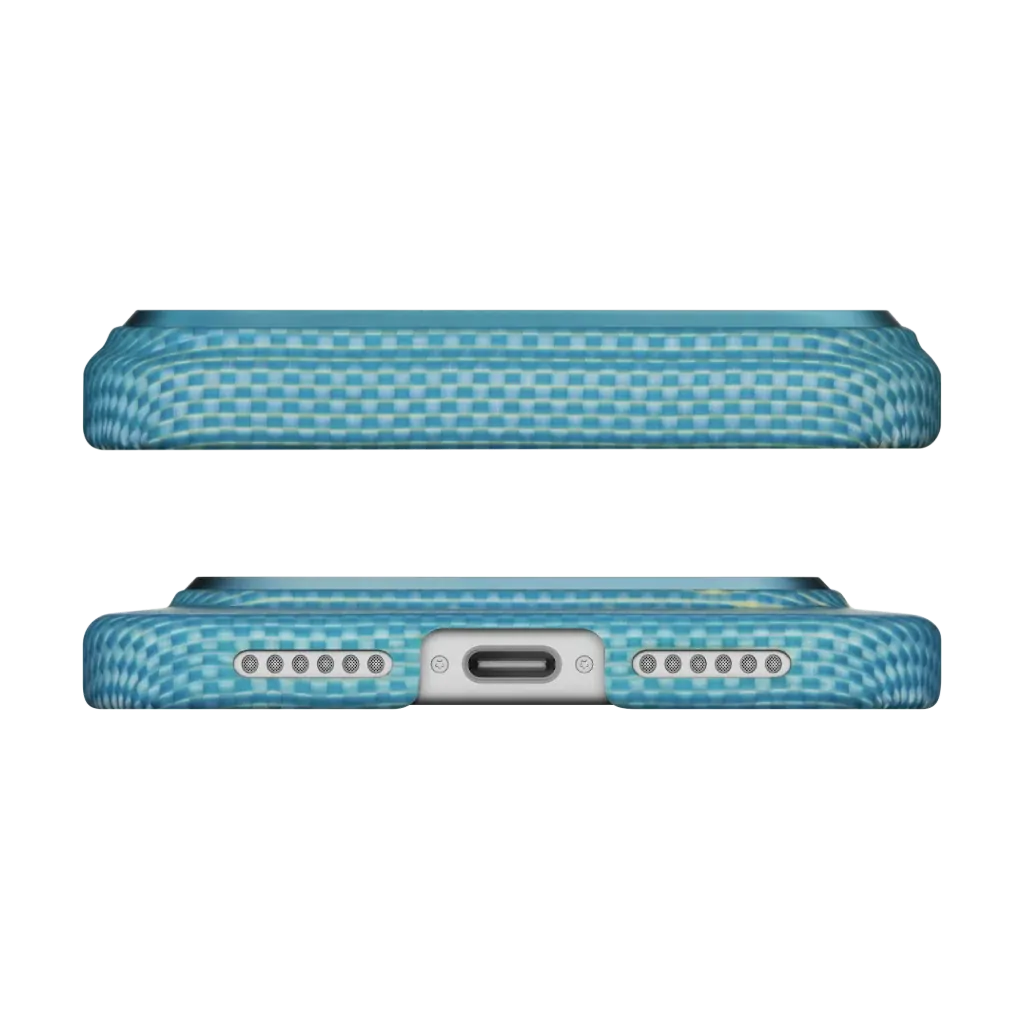 PITAKA Aramid Fibre Ultra-Slim Case  for iPhone 17 Pro Lucid Blue - Image 3