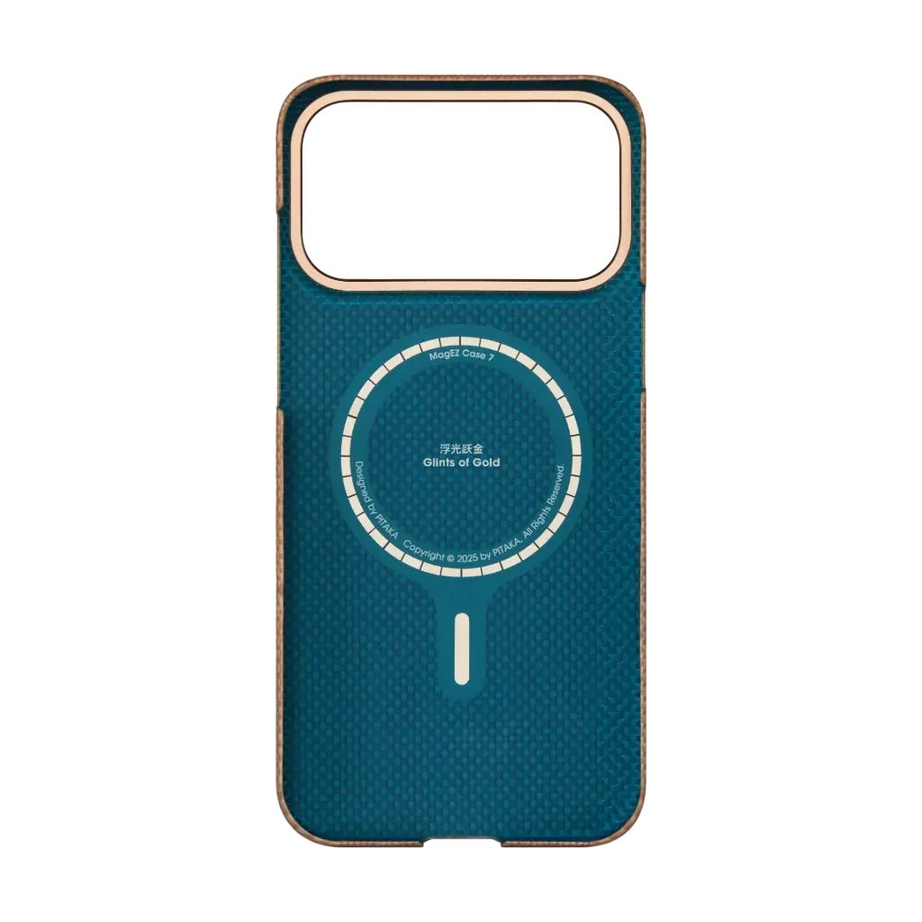 PITAKA Aramid Fibre  Ultra-Slim Case  for iPhone 17 Pro Max Golden Glint - Image 2