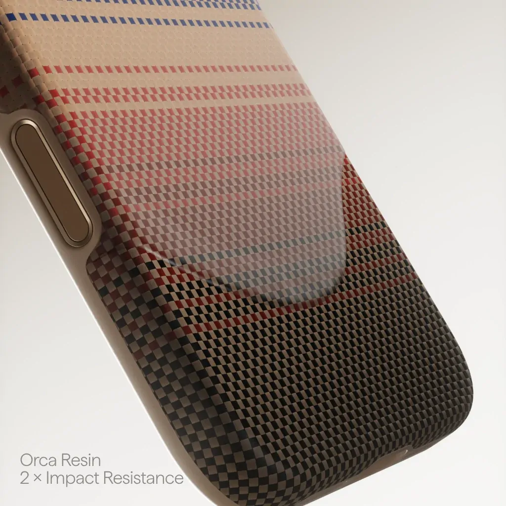PITAKA Aramid Fibre UltraGuard Case for iPhone 17 Pro Max Sunset - Image 4