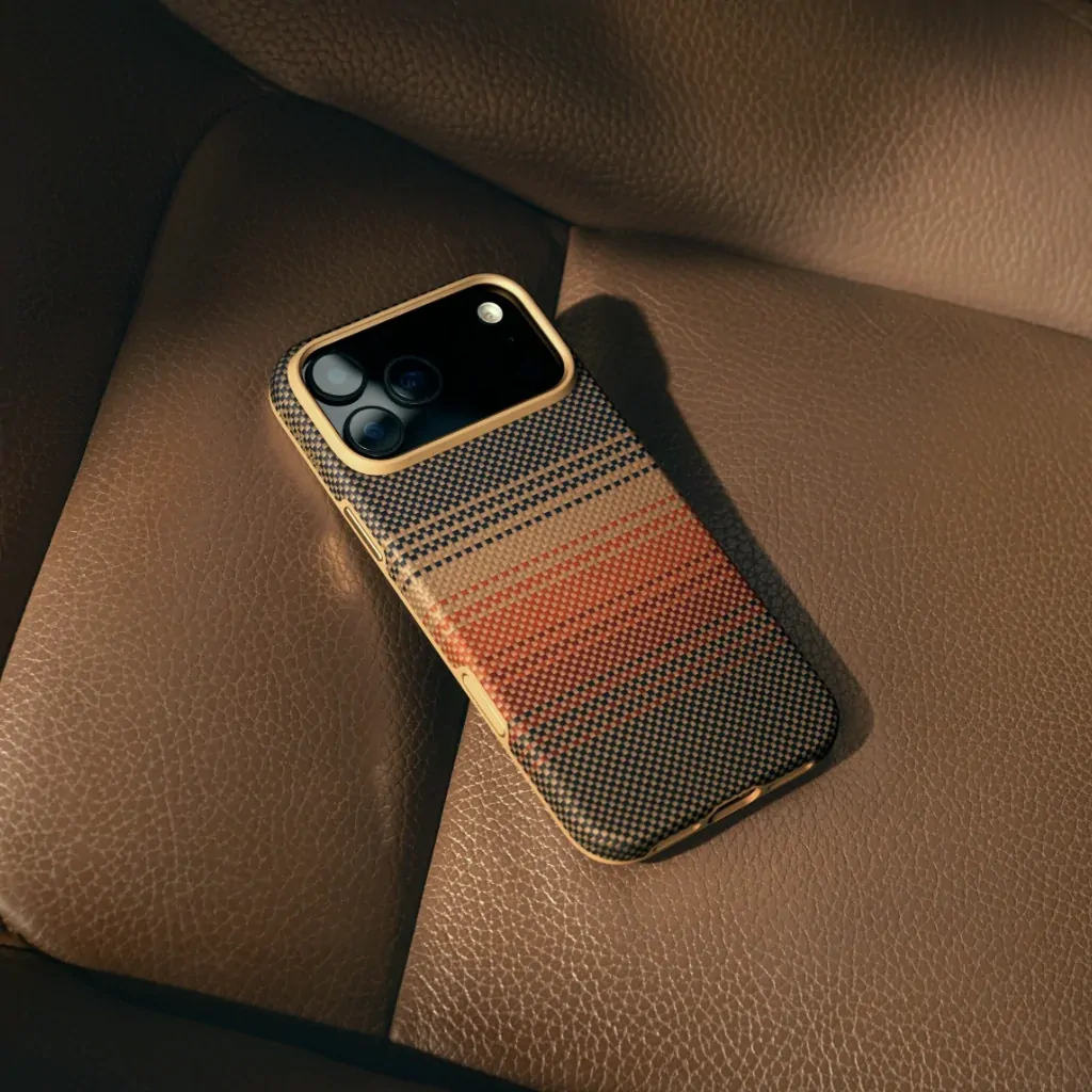 PITAKA Aramid Fibre UltraGuard Case for iPhone 17 Pro Sunset - Image 5