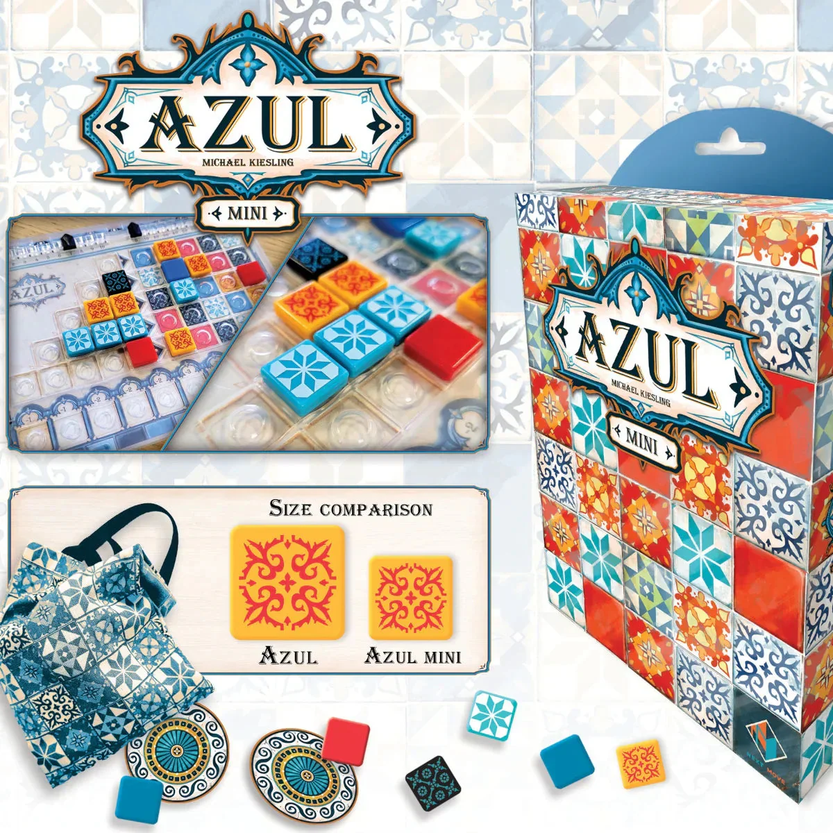 Plan B Games Azul Mini Tabletop Strategy Game - Image 4