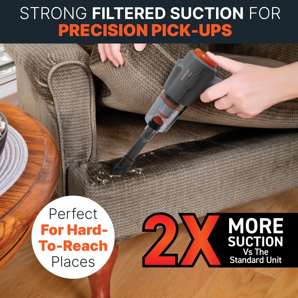 Pocket Vac Pro Handheld Cordless Vacuum Cleaner & Blower - Image 4