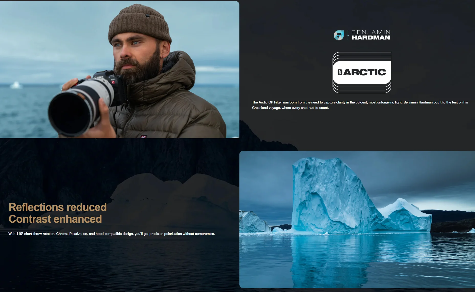 PolarPro Benjamin Hardman Arctic CP Helix MagLock Filter - Image 8