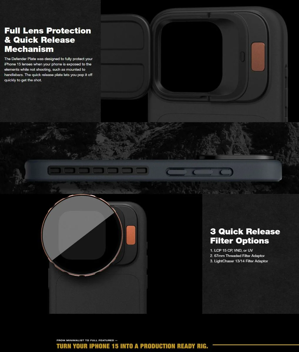 PolarPro LiteChaser Case (Black) for iPhone 15 Pro Max - Image 7