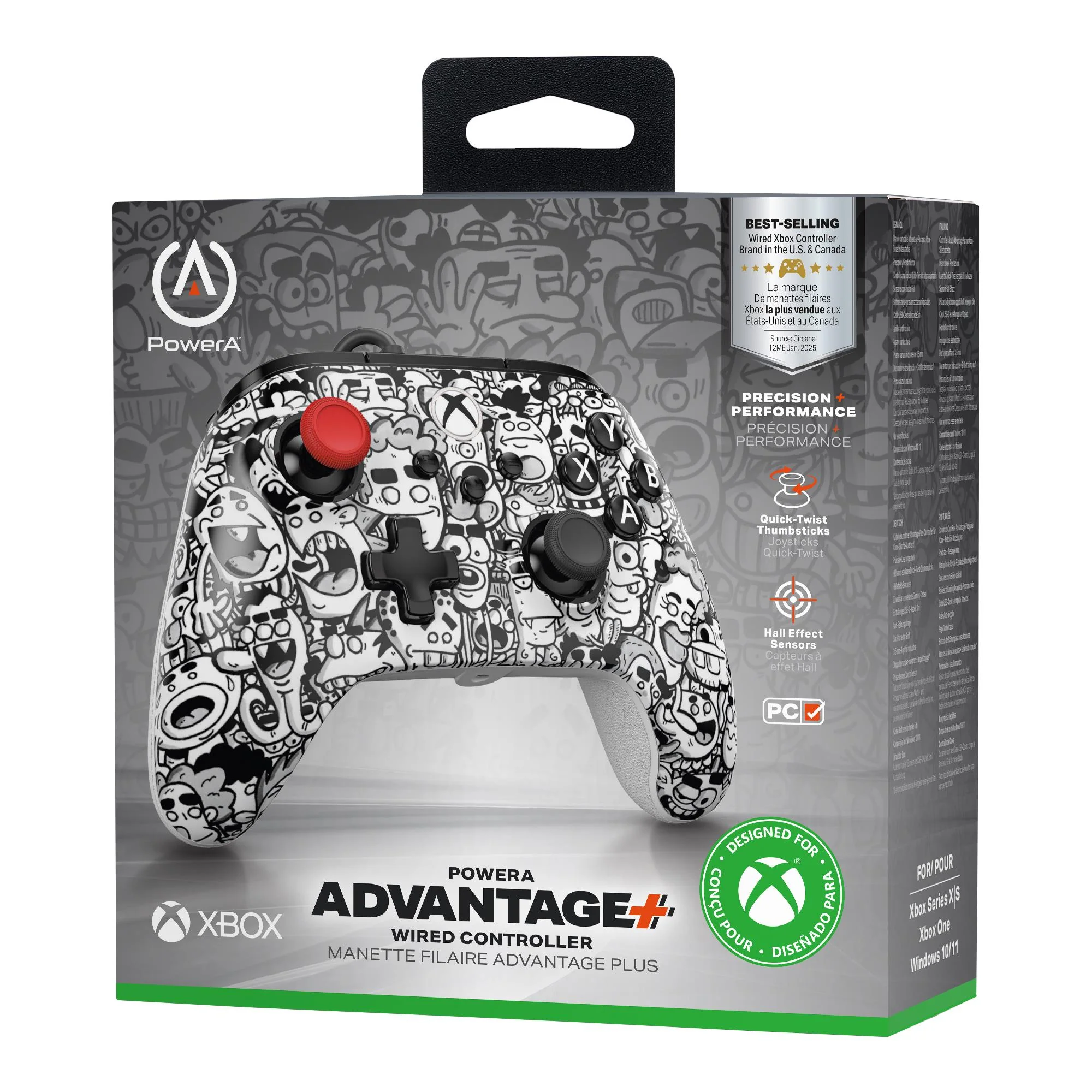 PowerA Advantage Plus Wired Controller for Xbox Series X|S (Sketch Riot) - Image 8