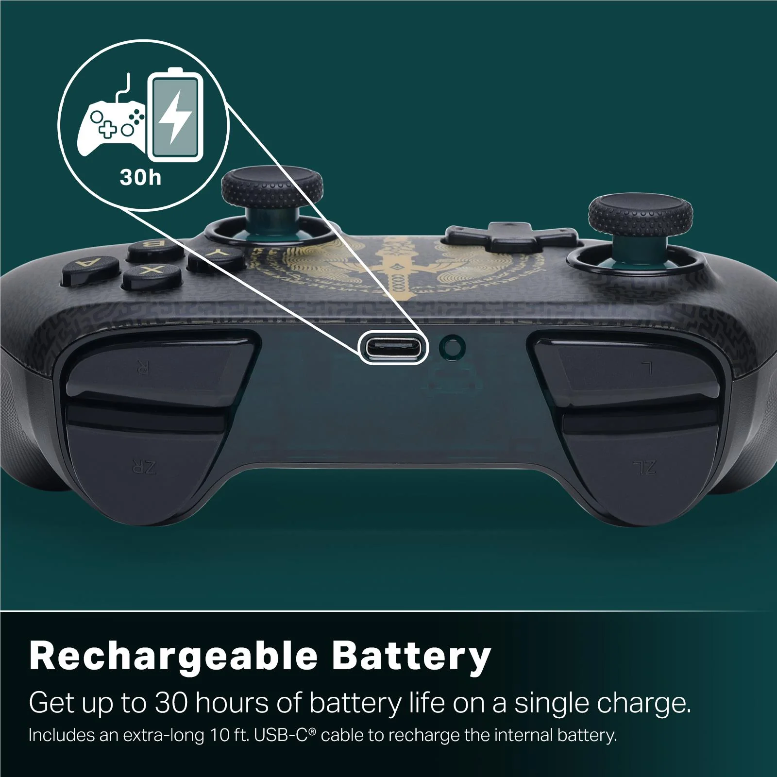 PowerA Advantage Wireless Controller for Nintendo Switch 2 (Decayed Master Sword) - Image 13