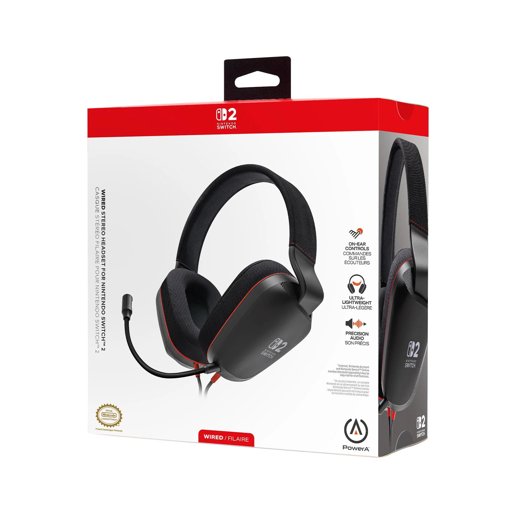 PowerA Wired Stereo Headset for Nintendo Switch 2 (Black) - Image 10