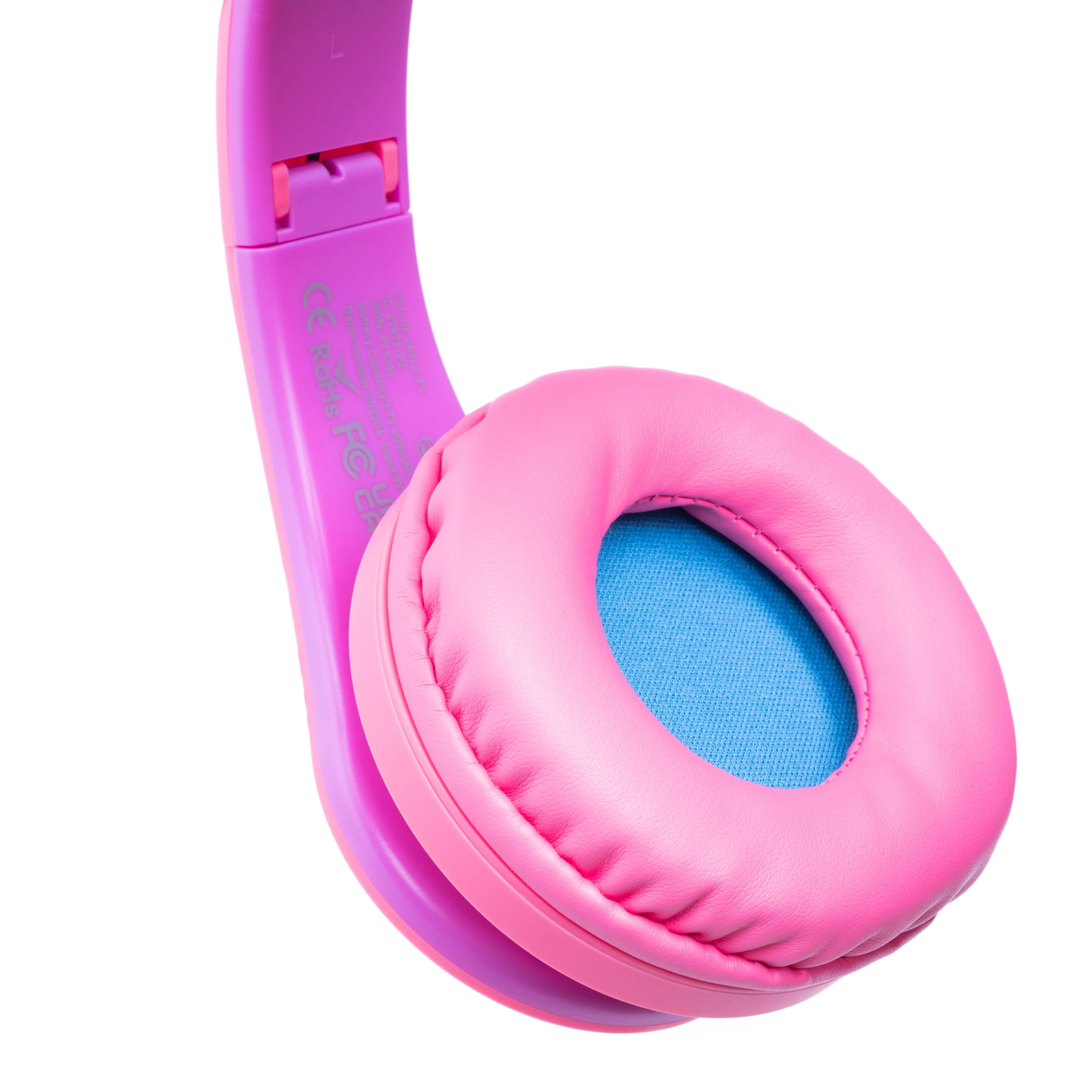 PowerLocus P1 Kids Bluetooth Headphone Smurfs Edition Cat Ears (Pink) - Image 3