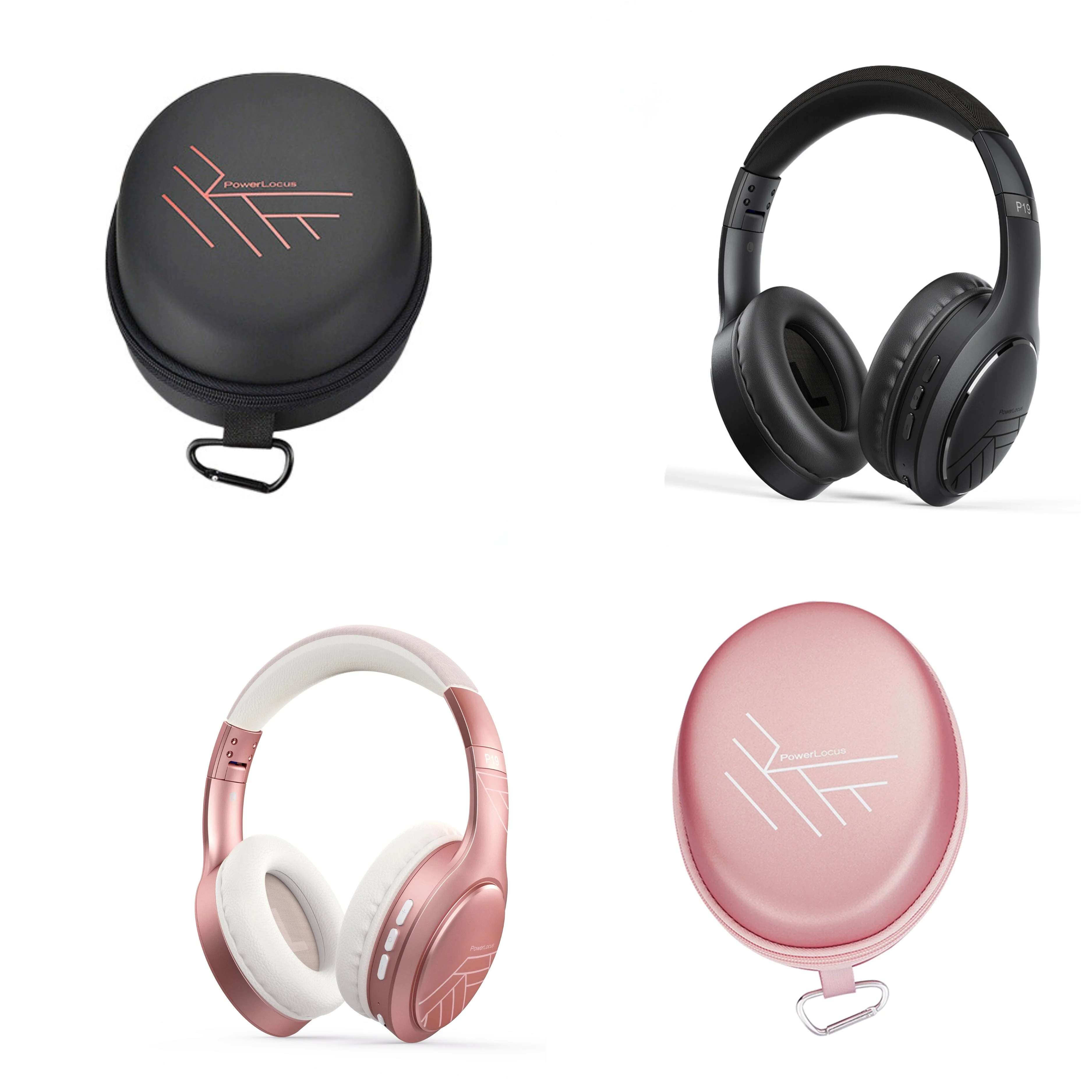 PowerLocus P19 Comfort Bluetooth Headphone (Rose Gold) - Image 2