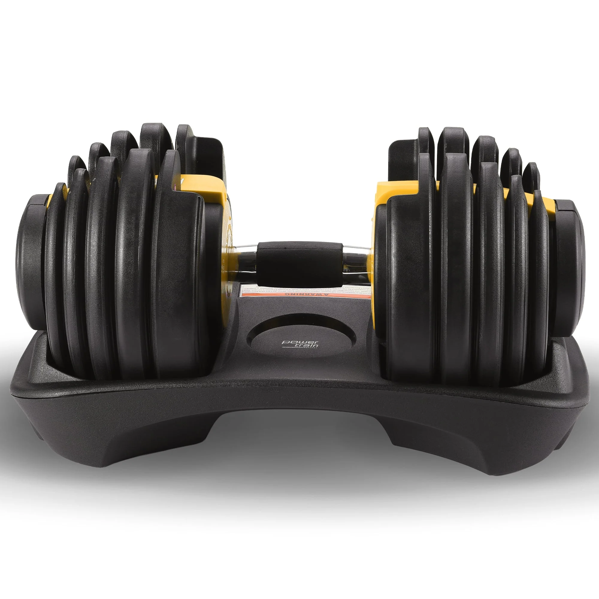 Powertrain 24kg Adjustable Dumbbell Home Gym Exercise Weights Free Workout (Gold) - Image 8