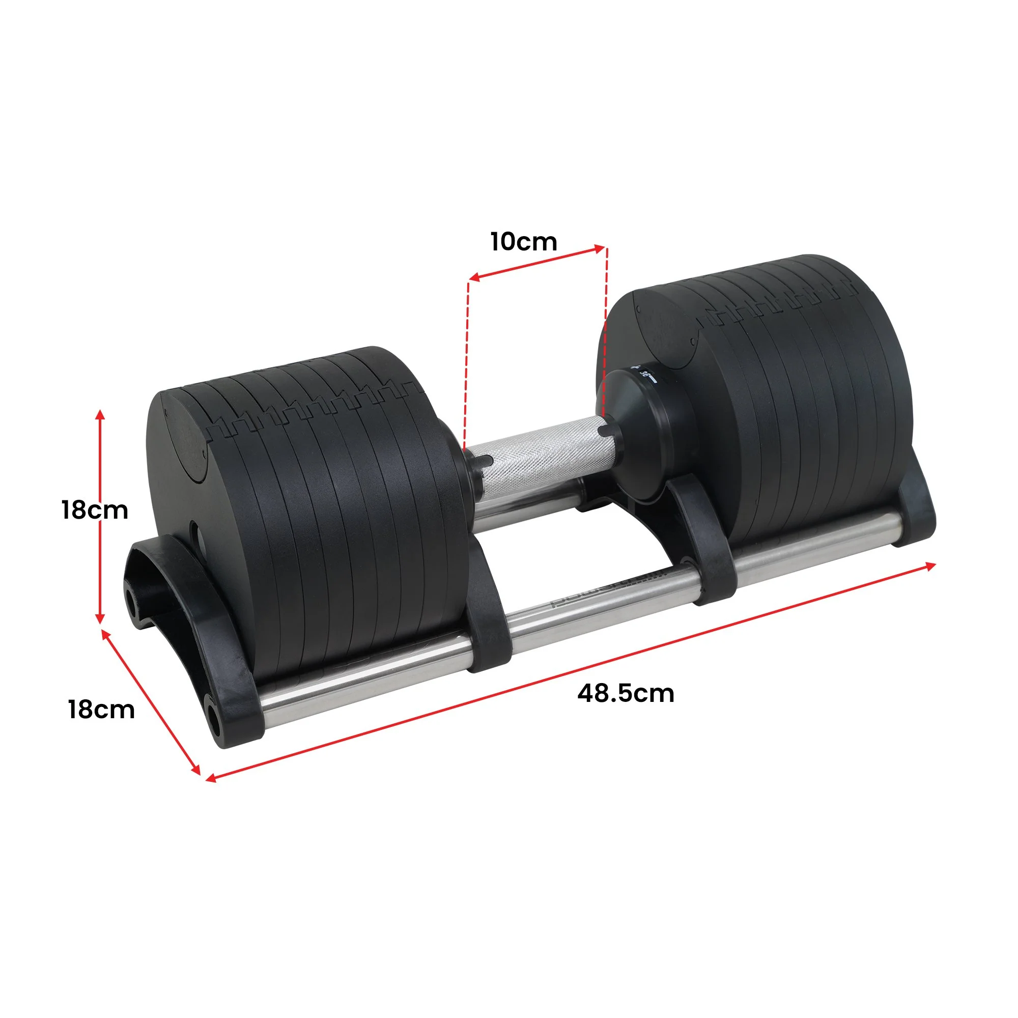 Powertrain 36kg Eon Dial-Up Adjustable Dumbbell - Image 3