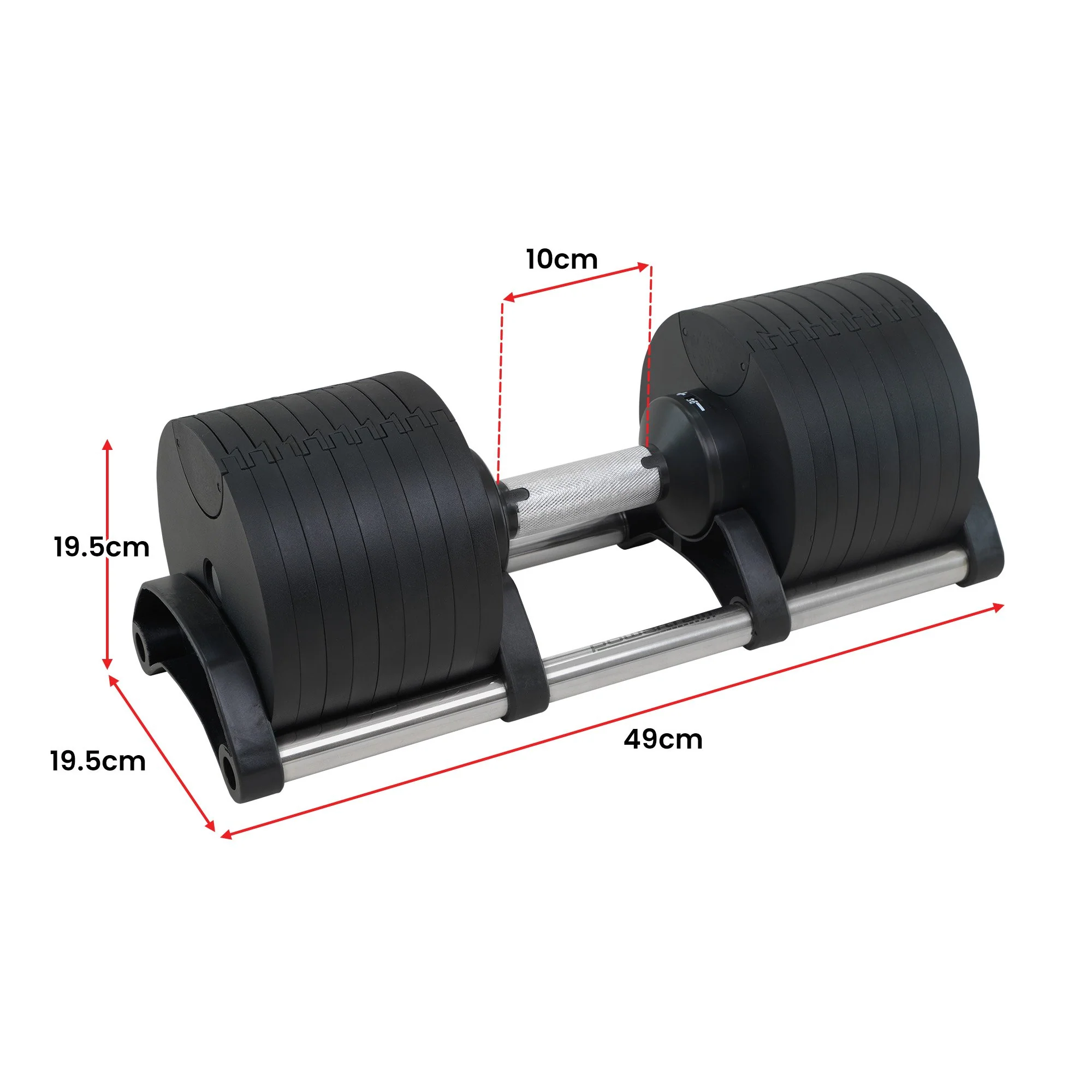 Powertrain Adjustable Dumbbell Eon 45kg - Image 3