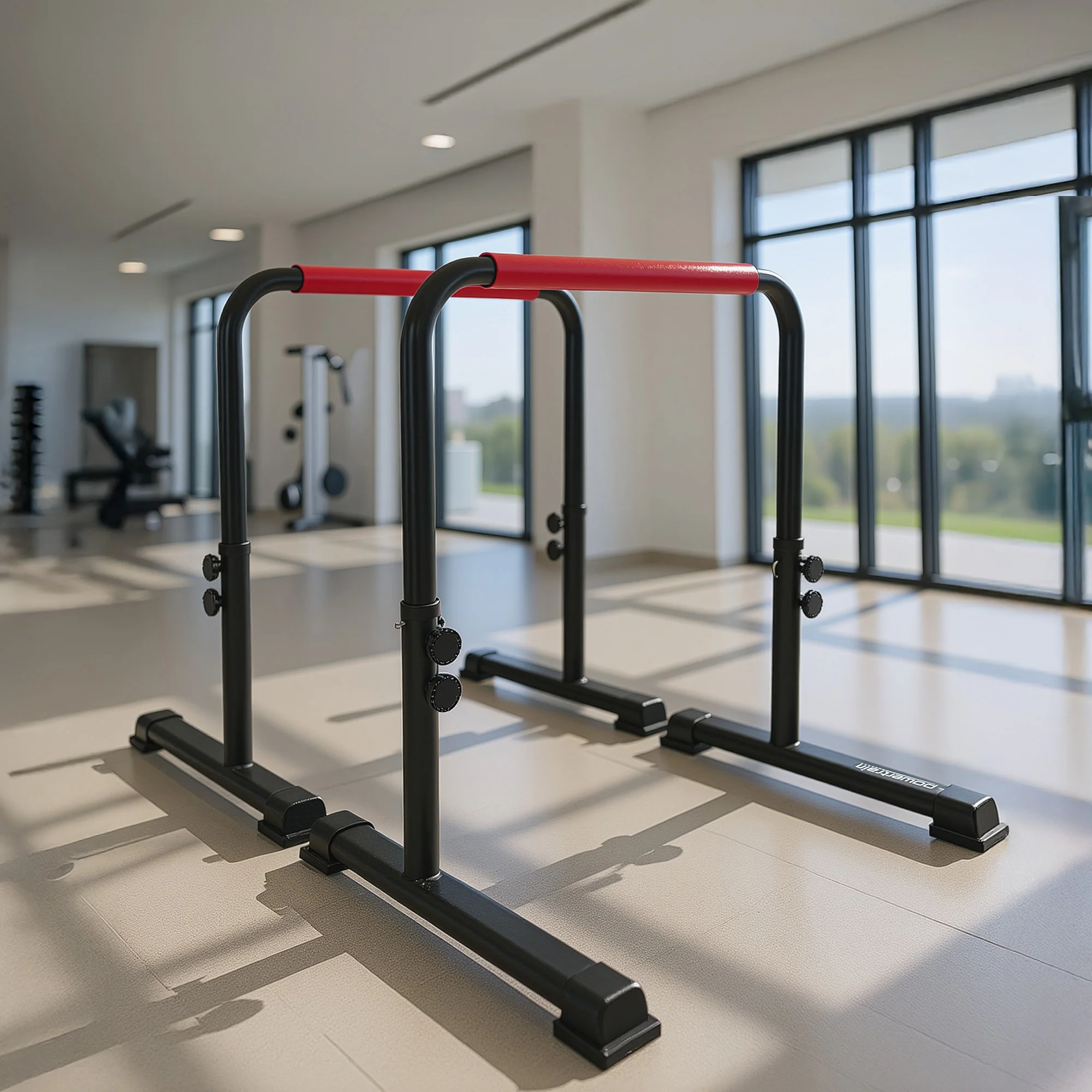 Powertrain Height-Adjustable Dip Bars Pair Load Capacity Separated Type 200kg - Image 6