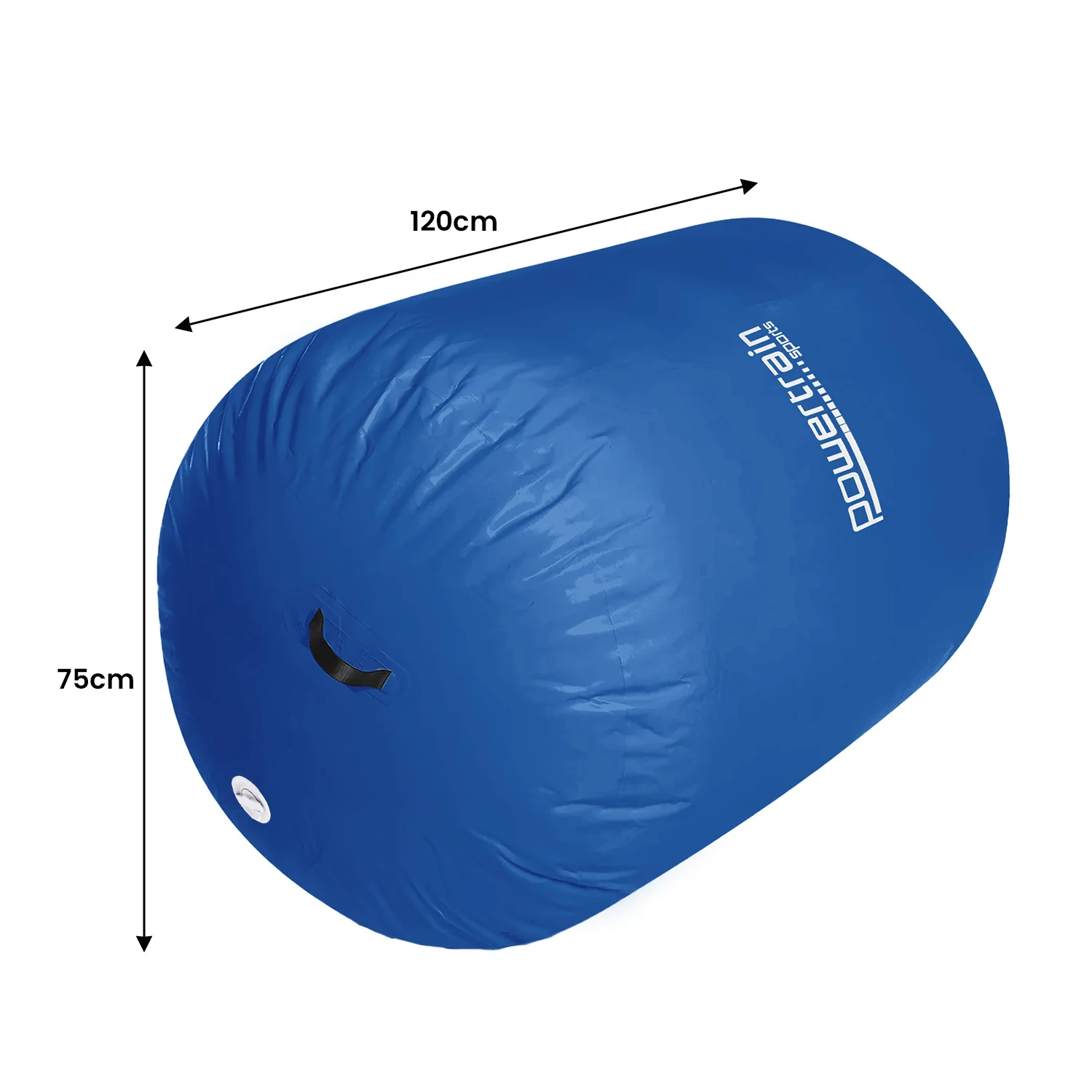 Powertrain Inflatable Air Barrel Exercise Roller (Blue) - Image 3