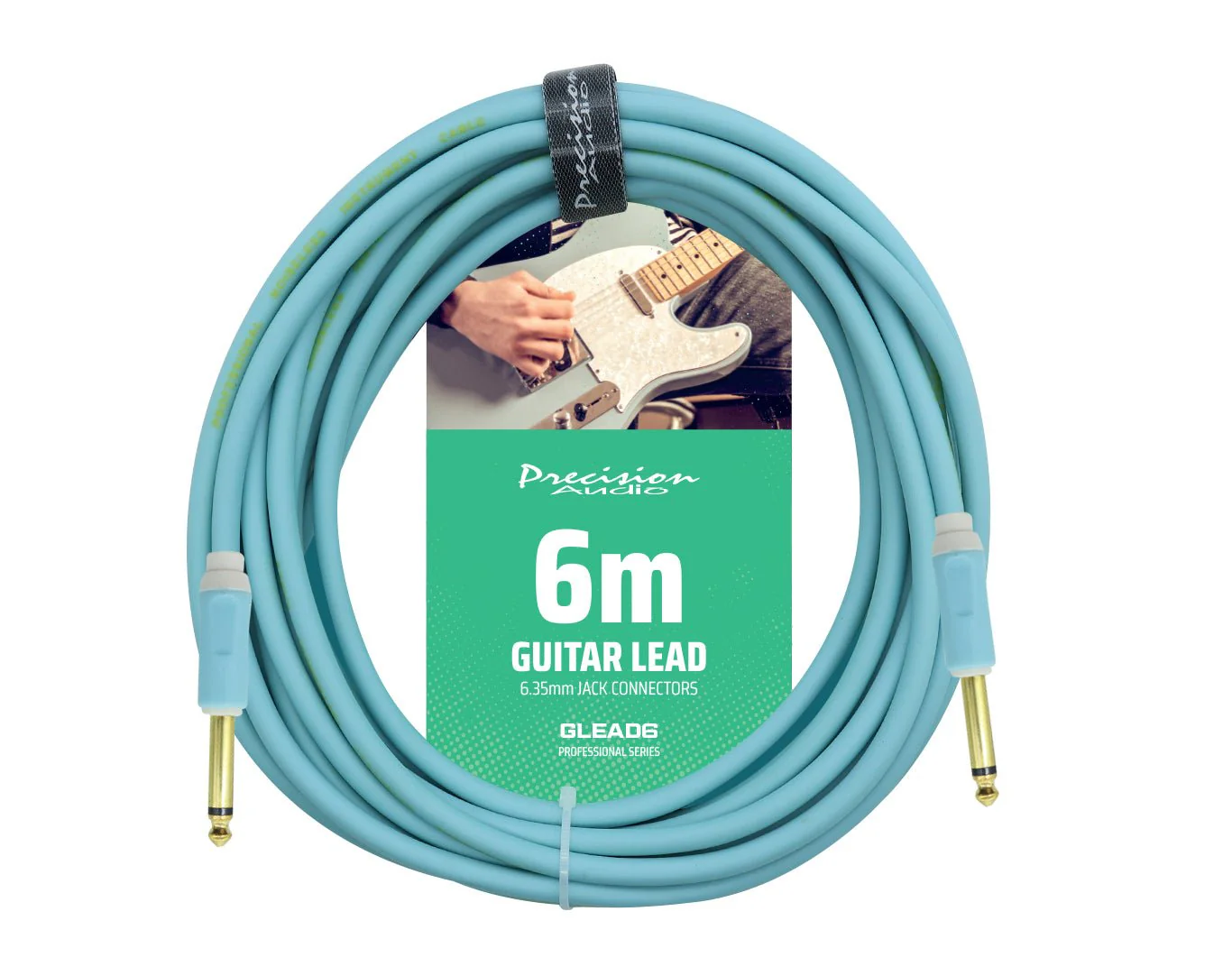 Precision Audio 5m Braided Guitar Lead 1/4" Jack