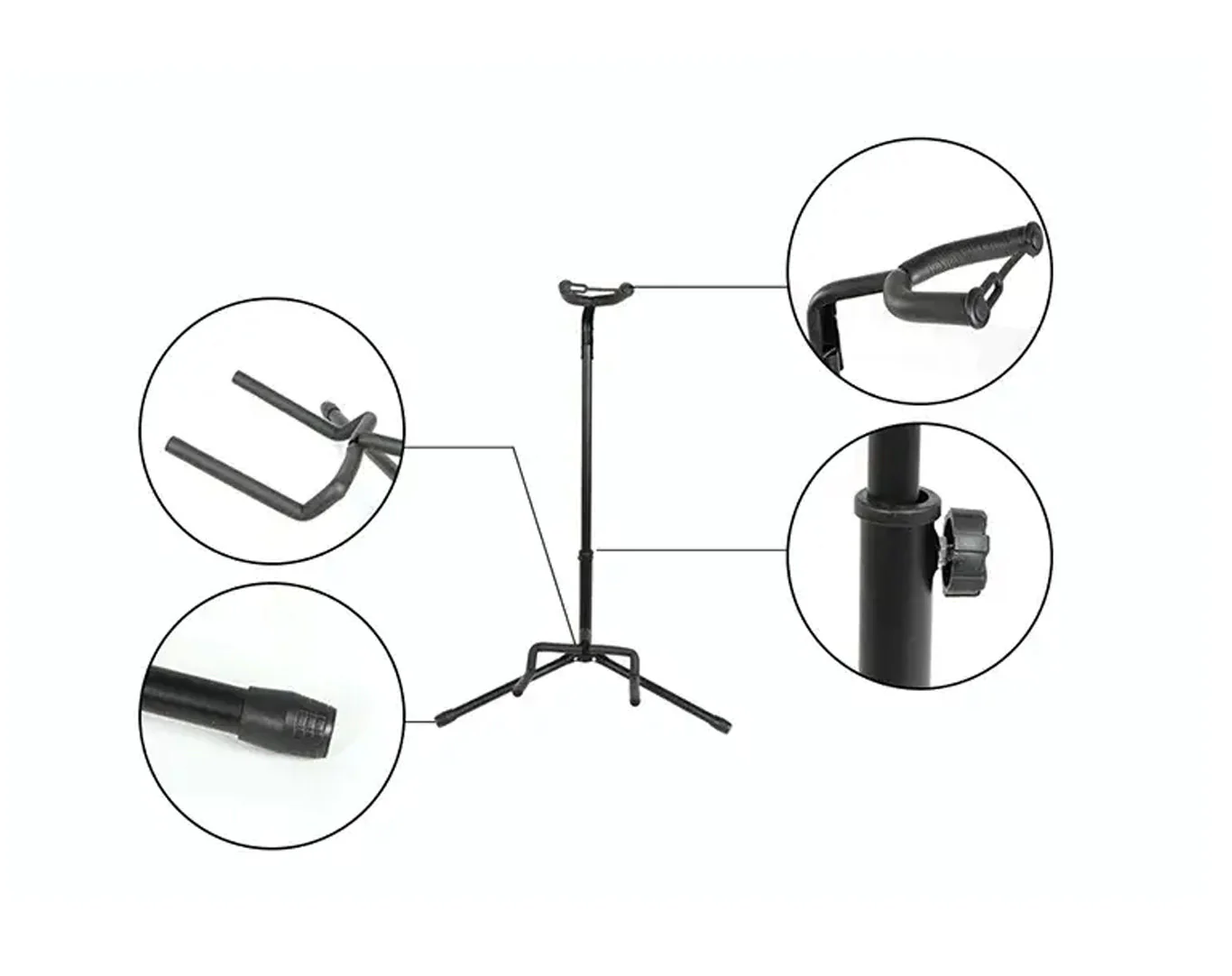 Precision Audio Guitar Stand Padded Legs Fold Up - Image 3