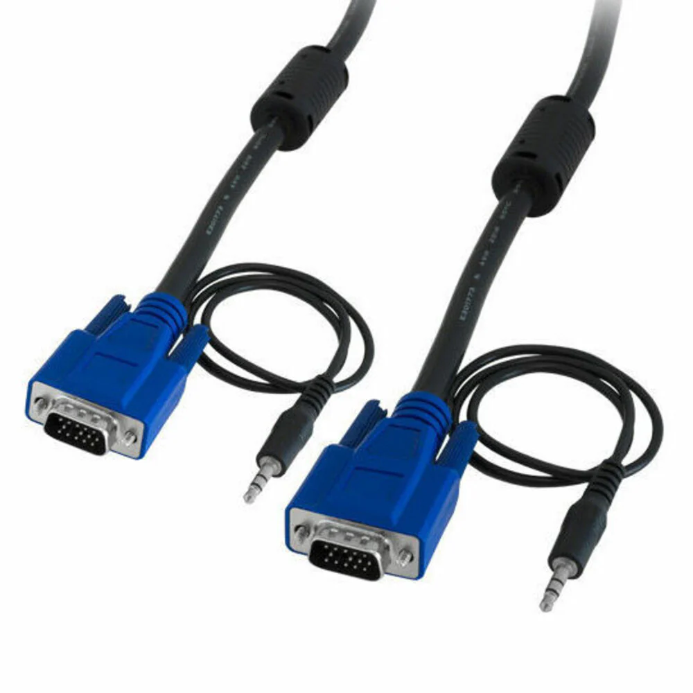 PRO2 10M VGA to VGA Cable with 3.5mm Stereo Audio Jack Plug - Image 2
