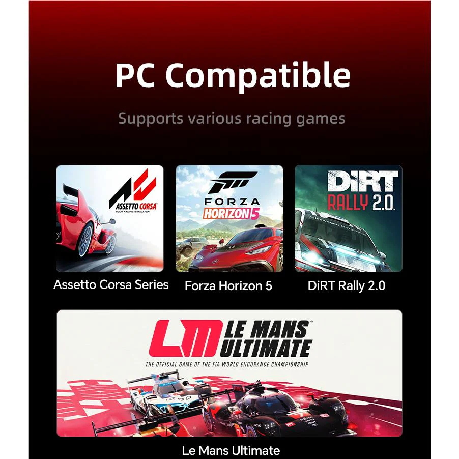 PXN VD4 Direct Drive 4Nm Racing Wheel Bundle for PC - Image 9