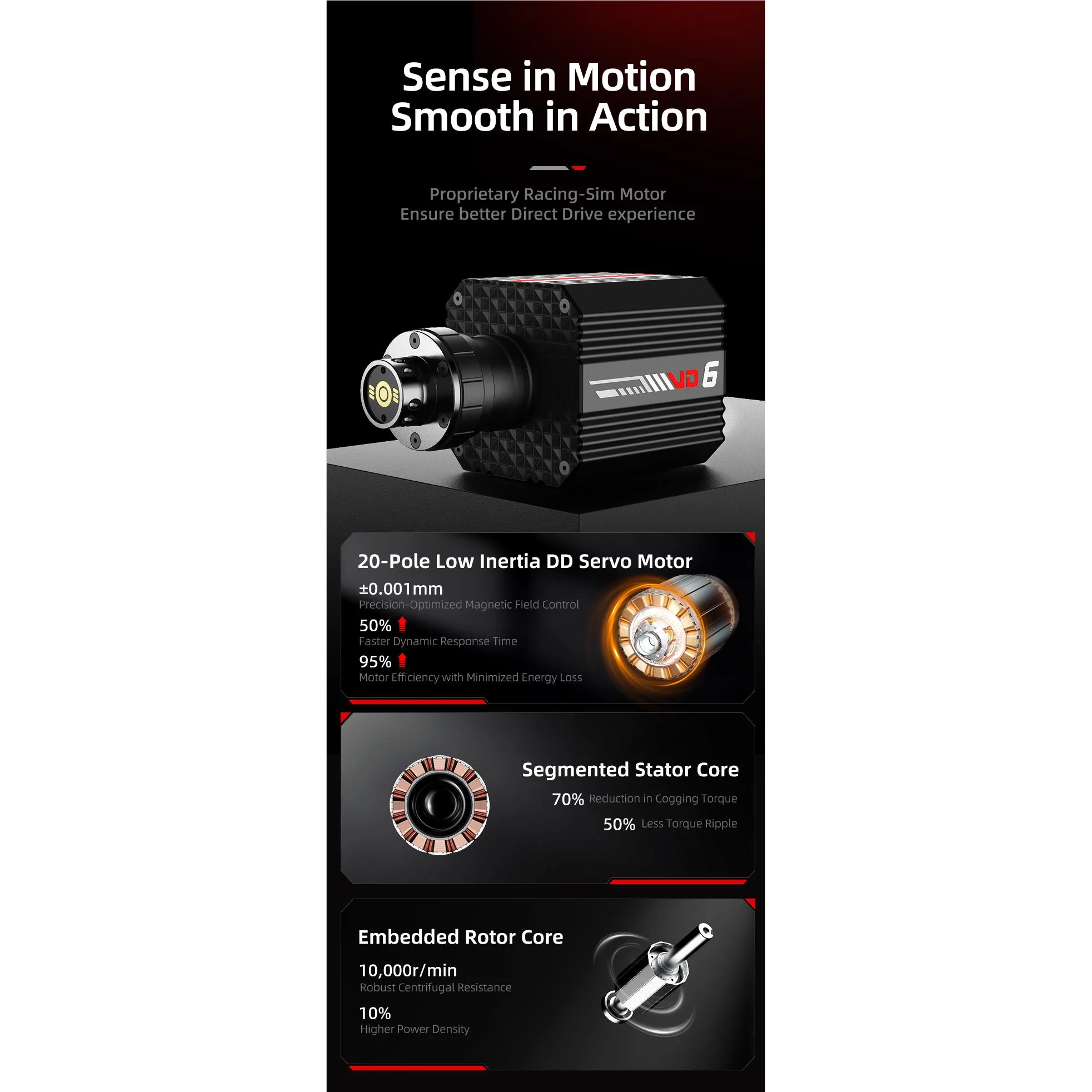 PXN VD6 Direct Drive 6Nm Racing Wheel Bundle for PC - Image 4