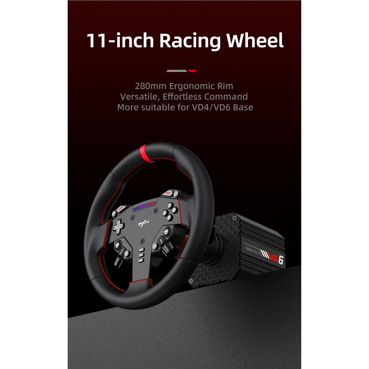 PXN VD6 Direct Drive 6Nm Racing Wheel Bundle for PC - Image 6