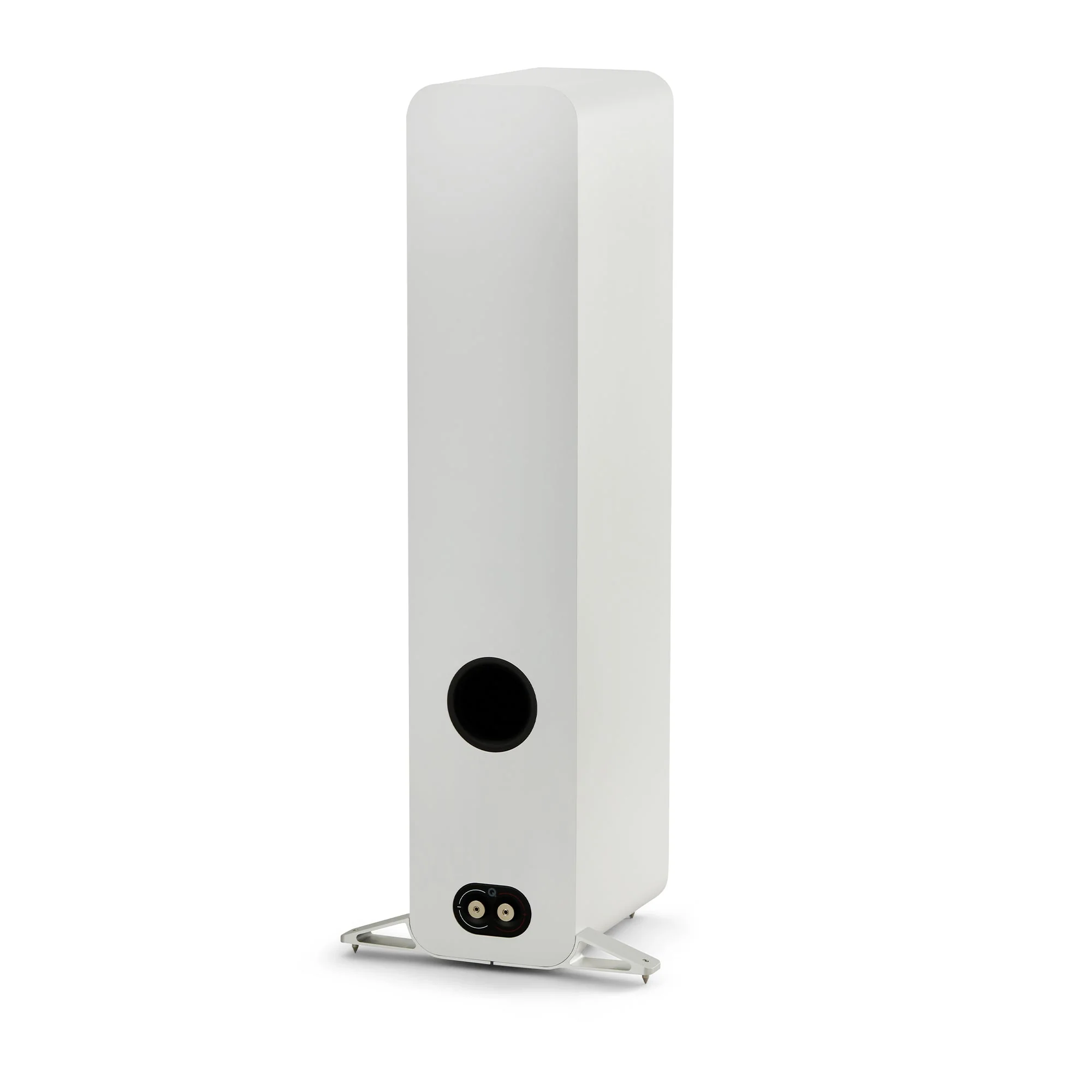 Q Acoustics 5050 Satin White Floor Standing Speakers Pair - Image 2