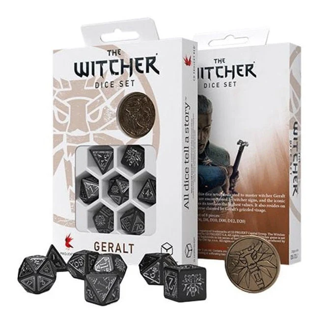 Q-Workshop The Witcher Dice Set Geralt Silver Sword - Image 5
