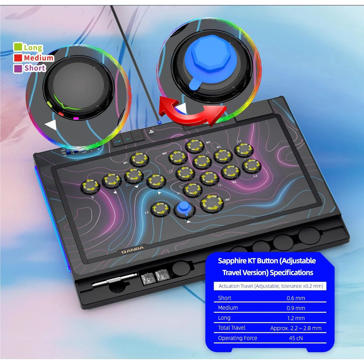 Qanba Sapphire Leverless Arcade Controller - Image 6