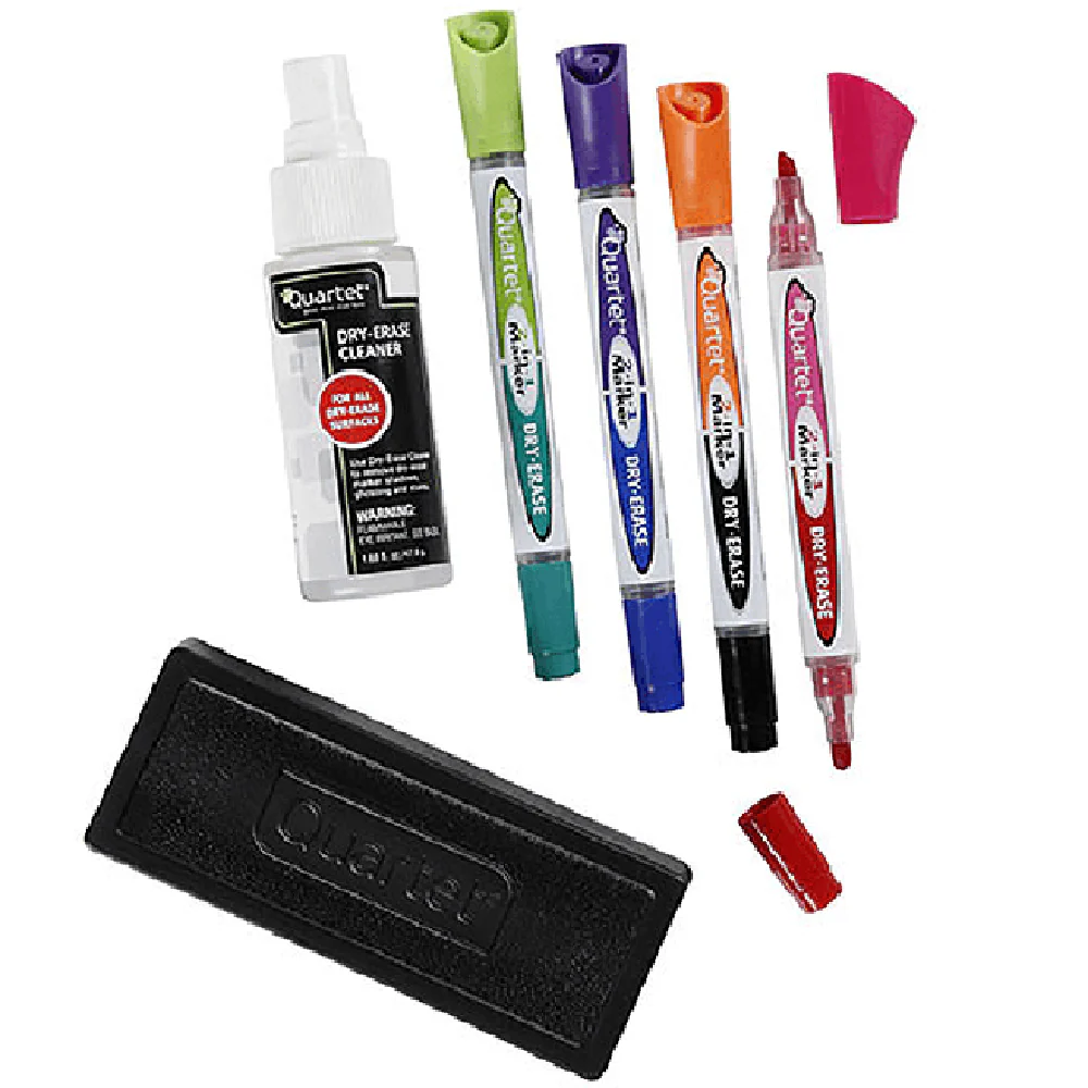 Quartet Marker + Cleaner Kit Whiteboard Dry-Erase Boards - Image 2