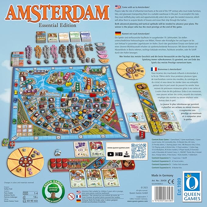Queen Games Stefan Feld City Collection 2 Amsterdam Essential Edition Game - Image 4