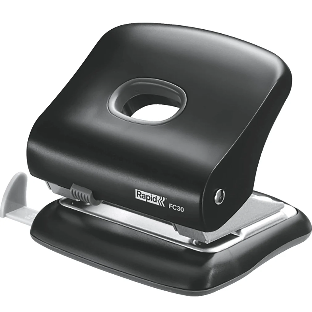 Rapid FC30 2 Hole Paper Punch Black - Image 3