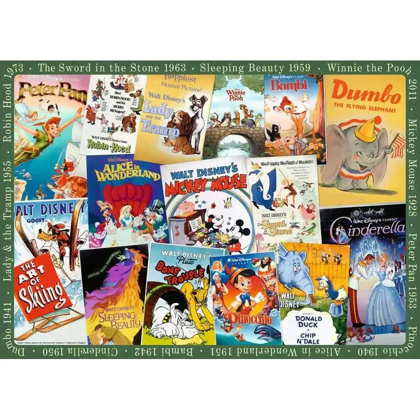 Ravensburger 1000pc Disney Vintage Movie Posters Puzzle - Image 2