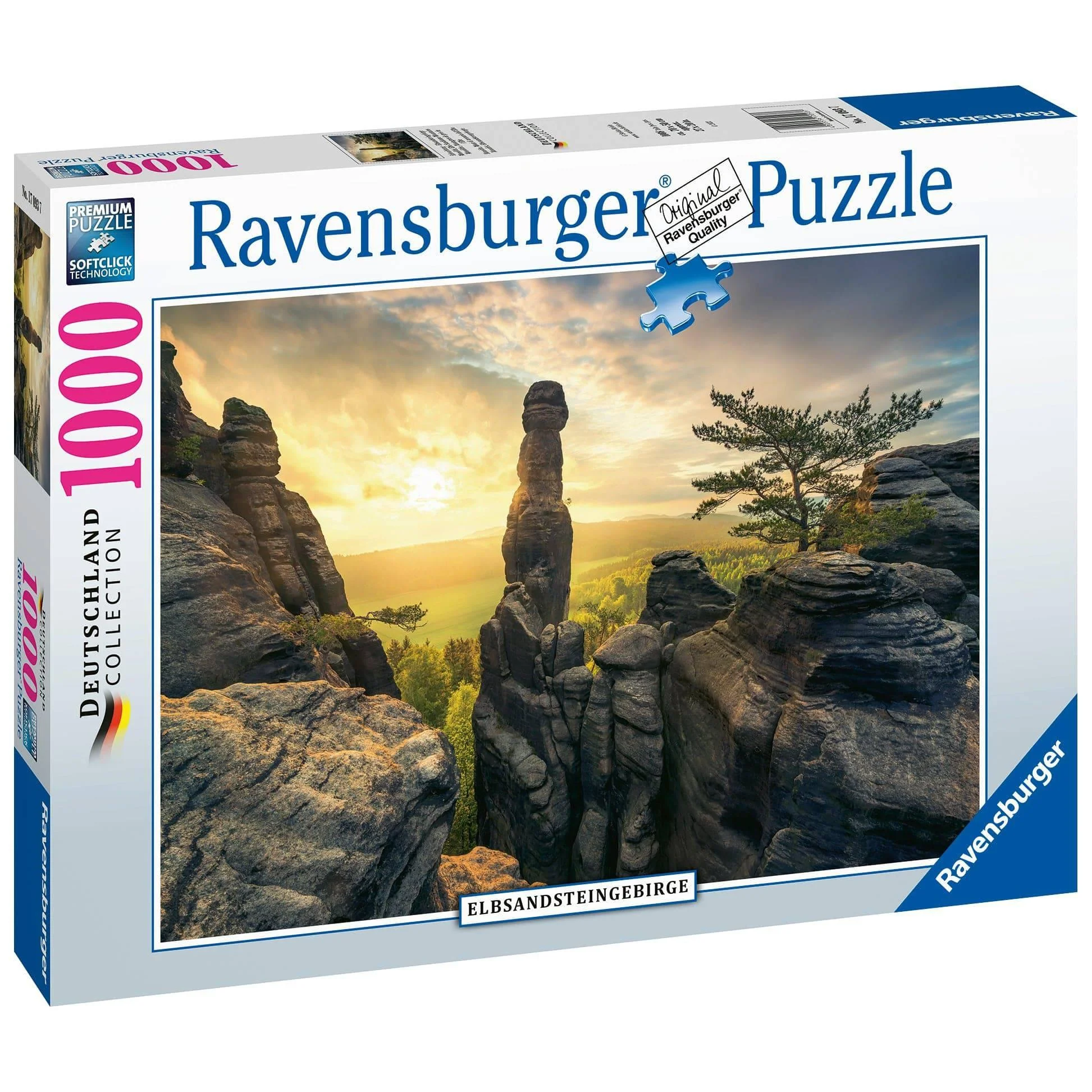 Ravensburger 1000pc Monolith Elbe Sandstone Mountains Puzzle - Image 3