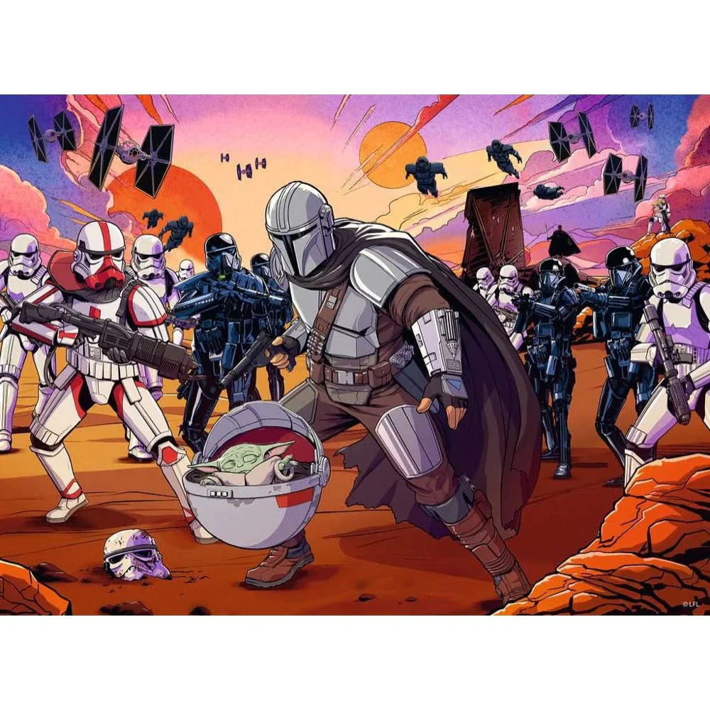 Ravensburger 200pc SW The Mandalorian FaceOff - Image 2