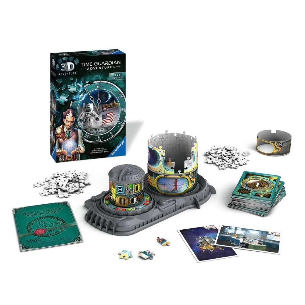 Ravensburger 216pc Time Guardian Adventures Mayhem on the Moon 3D Puzzle - Image 2