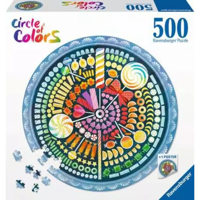 Ravensburger 500pc Circle of Colors - Candy Puzzle - Image 2