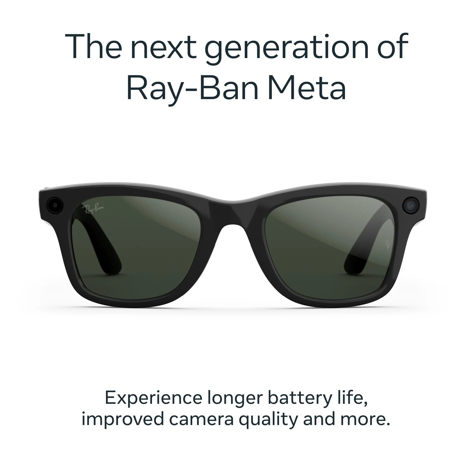 Ray-Ban | Meta Wayfarer Gen 2 AI Glasses (Shiny Black/Green Graphite Transition) - Image 2