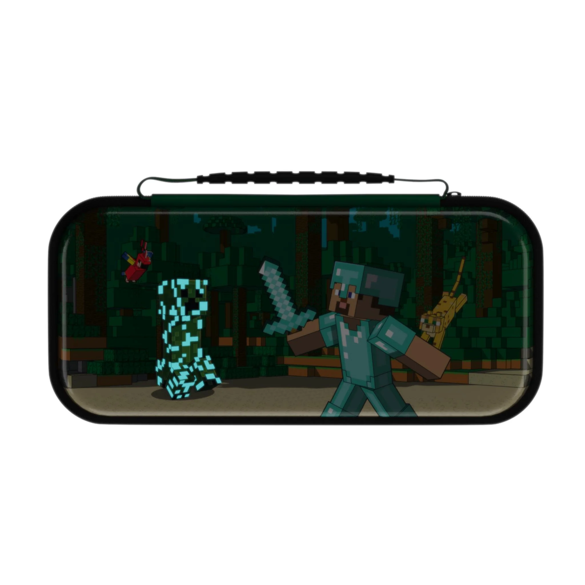 REALMz Travel Case Plus Glow for Nintendo Switch (Minecraft Forest Battle) - Image 2