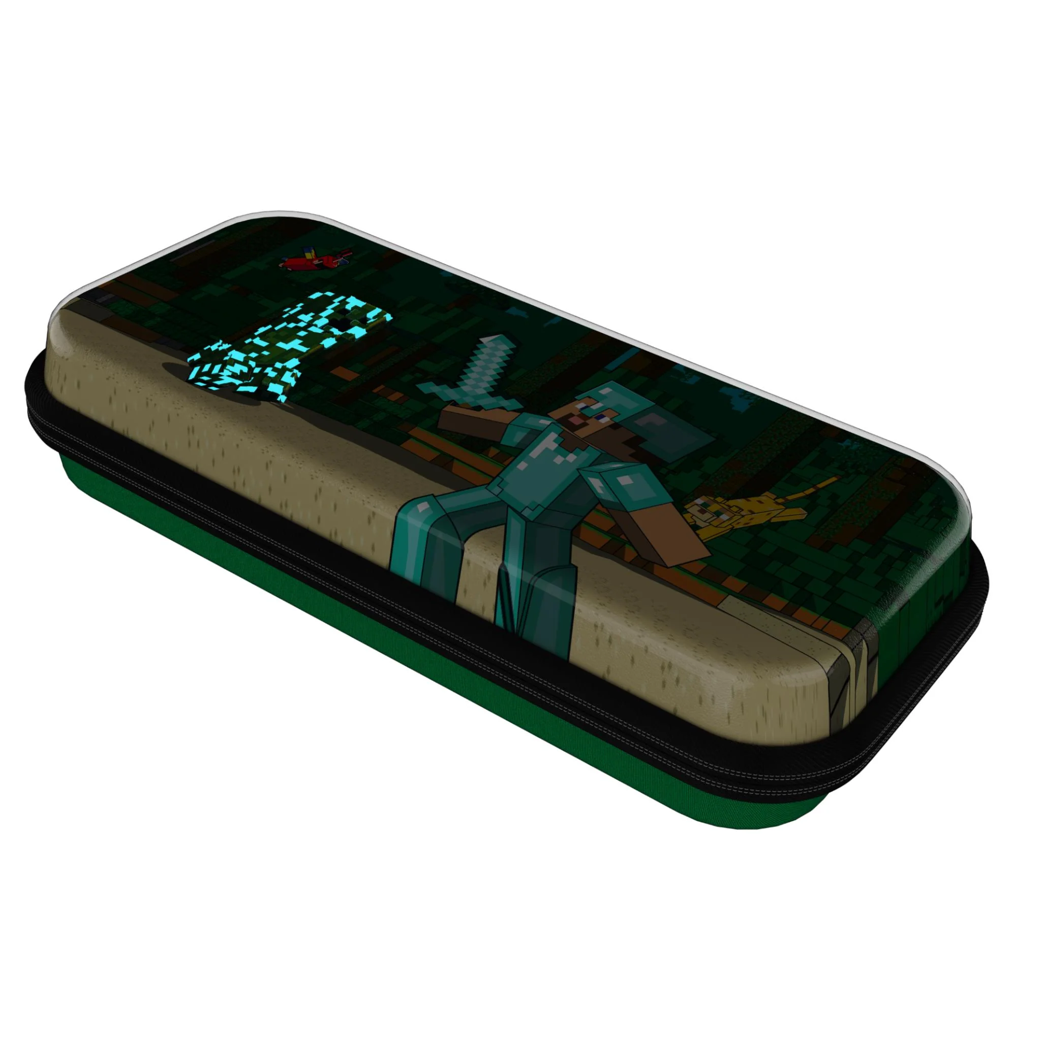 REALMz Travel Case Plus Glow for Nintendo Switch (Minecraft Forest Battle) - Image 5