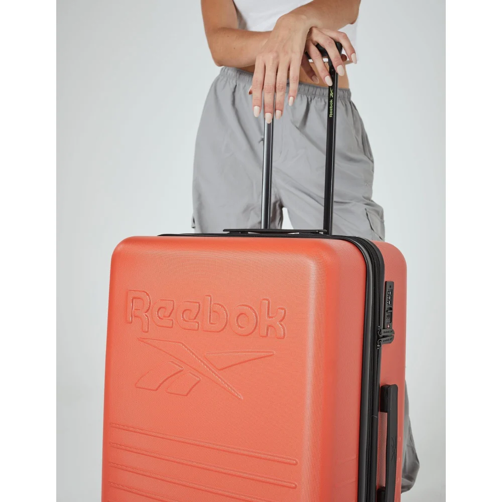 Reebok Adventure Medium 100L Hard Shell Case Travel Luggage (Orange) - Image 10